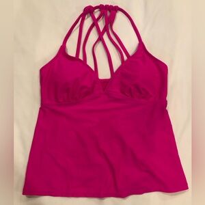 Time & True Tankini swim top, hot pink. Womens size 4/6, NWOT